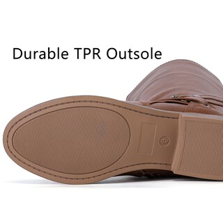Foto 4 | Foto 4 | Botas Hasta La Rodilla Ruiee 231113 Para Mujer En Color Canela Pu Talla 6.5 - Venta Internacional.