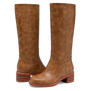 Foto 4 | Foto 4 | Botas Hasta La Rodilla Jokacear Marrones Con Tacón Grueso Para Mujer - Venta Internacional.