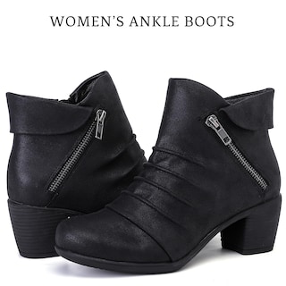 Foto 4 | Foto 4 | Botines Ruiee Para Mujer  Cómodos  Negros  Talla 9.5 - Venta Internacional.