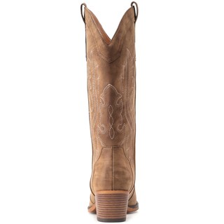 Foto 4 | Foto 4 | Botas Vaqueras Iuv Western Cowgirl Con Tacón Grueso A Media Pantorrilla Para Mujer - Venta Internacional.