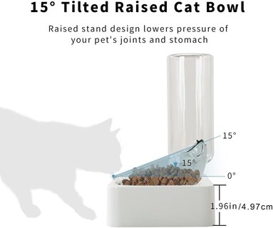 Foto 4 | Foto 4 | Cuenco De Comida Para Gatos Marchul Inclinado Transparente Con Tapete De Alimentación - Venta Internacional.