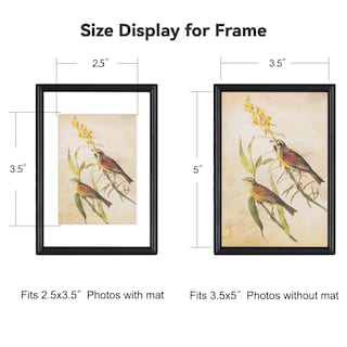 Foto 2 | Foto 2 | Marco De Fotos Fivat De Metal Cepillado Negro  3 5 X 5 Cm  Para Mesa/pared - Venta Internacional.