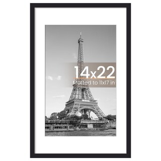 Foto 1 | Foto 1 | Marco De Fotos Upsimples De 14 X 22 Cm Negro Para 11 X 17 Cm Con Tapete - Venta Internacional.