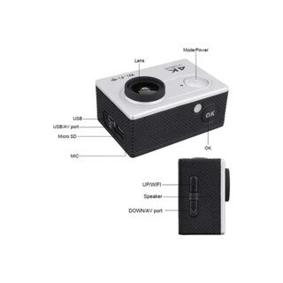 Foto 6 | Foto 6 | Cámara Deportiva Extreme 4k Wifi Resistente Al Agua Con Batería De 1 5 H - Venta Internacional.