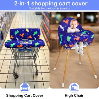 Foto 3 | Foto 3 | Funda Para Carrito De Compras Unicorn Castle 2 En 1 Para Bebé Niña Color Azul - Venta Internacional.