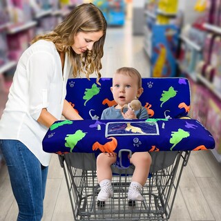 Foto 7 | Foto 7 | Funda Para Carrito De Compras Unicorn Castle 2 En 1 Para Bebé Niña Color Azul - Venta Internacional.