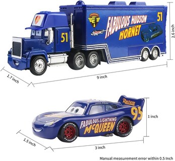 Foto 3 | Foto 3 | Toy Wltk Movie Cars 2 3 Hauler Truck Champion Nº 51 Y Hudson Nº 51 - Venta Internacional.