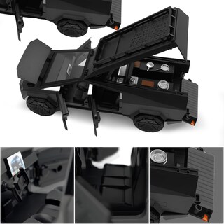 Foto 6 | Foto 6 | Camión De Juguete Qetupa Cybertruck Modelo 1/24 De Metal Fundido A Presión Con Luces - Venta Internacional.