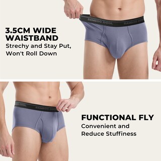 Foto 2 | Foto 2 | Calzoncillos Bamboo Cool Para Hombre Ropa Interior Suave Y Transpirable 6 Unidades - Venta Internacional.