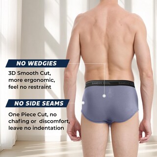 Foto 4 | Foto 4 | Calzoncillos Bamboo Cool Para Hombre Ropa Interior Suave Y Transpirable 6 Unidades - Venta Internacional.