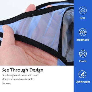 Foto 5 | Foto 5 | Calzoncillos Transparentes De Malla Para Hombre Zonbailon - Venta Internacional.