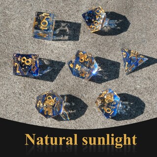 Foto 3 | Foto 3 | Juego De Dados Yemeko Hecho A Mano En Resina Para Mazmorras Y Dragones - Venta Internacional.