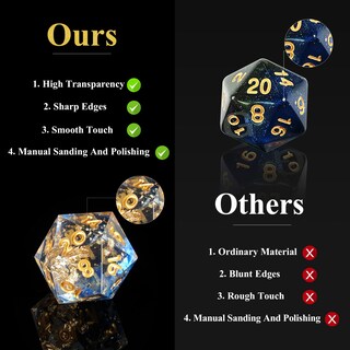 Foto 4 | Foto 4 | Juego De Dados Yemeko Hecho A Mano En Resina Para Mazmorras Y Dragones - Venta Internacional.