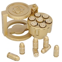 Juego De Dados Czyy Metal Polyhedral Bullet 7 Con Contenedor Para Revólver - Venta Internacional.