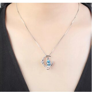 Foto 2 | Foto 2 | Collar Cat Moon Crystal Para Mujer Con Cadena De 45 Cm - Venta Internacional.