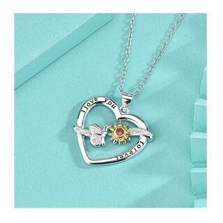 Foto 2 | Foto 2 | Collar De Plata 925 Con Forma De Corazón Y Forma De Mariposa Con Circonita - Venta Internacional.