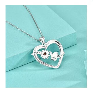 Foto 3 | Foto 3 | Collar De Plata 925 Con Forma De Corazón Y Forma De Mariposa Con Circonita - Venta Internacional.
