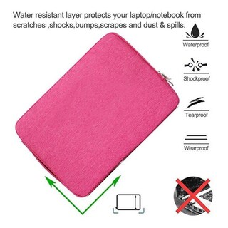 Foto 5 | Foto 5 | Funda Para Portátil De Microfibra Impermeable De 13 Pulgadas Rosa - Venta Internacional.