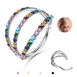 Foto 1 | Foto 1 | Anillo Nasal Bodybonita Triple Hoop 316l  Acero Inoxidable 20g - Venta Internacional.