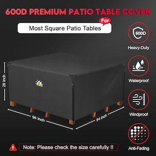 Foto 2 | Foto 2 | Funda Para Muebles De Patio Zettum Square 94 Pulgadas Impermeable - Venta Internacional.