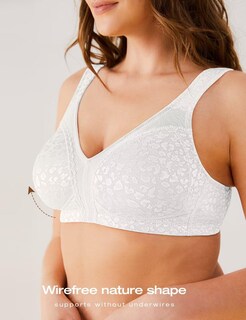Foto 2 | Foto 2 | Bra Deyllo Para Mujer Cobertura Total Talla Grande 36dd Color Blanco - Venta Internacional.