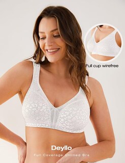 Foto 4 | Foto 4 | Bra Deyllo Para Mujer Cobertura Total Talla Grande 36dd Color Blanco - Venta Internacional.