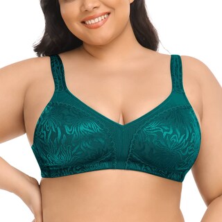 Foto 4 | Foto 4 | Sujetador Deyllo Para Mujer Cobertura Total Talla Grande 44b Sin Cables Verde - Venta Internacional.