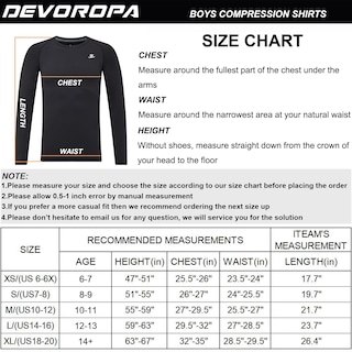 Foto 7 | Foto 7 | Camiseta De Compresión Devoropa Youth Boys Football Baseball Xs - Venta Internacional.