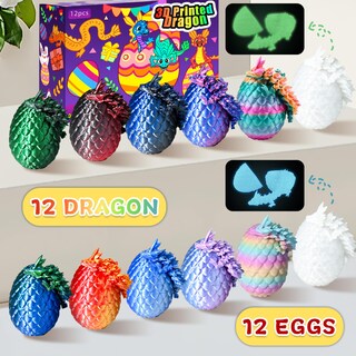 Foto 2 | Foto 2 | Set De Huevos De Dragón Impossmaker Impreso En 3d Para Pascua Con Dragón En El Interior - Venta Internacional.
