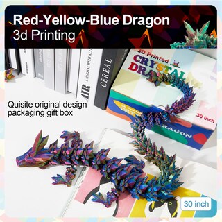 Foto 4 | Foto 4 | Dragon Toy Rwsefk 30 Cm Diseño De Dragón De Cristal Impreso En 3d - Venta Internacional.