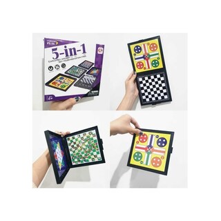 Foto 2 | Foto 2 | Juego Magnético 5 En 1 De Ludo Para Mujer Ajedrez Ajedrez Damas Chino - Venta Internacional.
