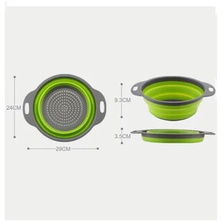 Foto 4 | Foto 4 | Colador Circular De Goma De Plástico Retráctil De 29 Cm De Diámetro - Venta Internacional.