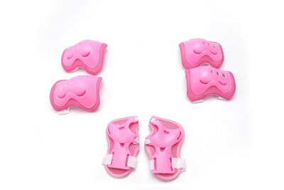 Foto 6 | Foto 6 | Set De Equipo De Protección Henxing Para Casco Infantil Rodilleras Y Coderas Color Rosa - Venta Internacional.