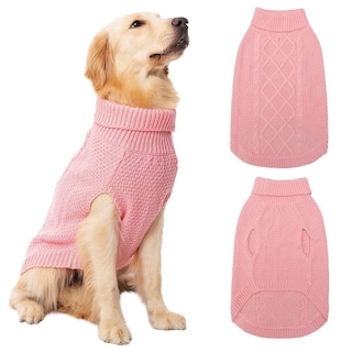 Foto 1 | Foto 1 | Suéter Para Perro Mihachi Abrigo De Invierno Clásico De Punto Trenzado Tamaño Mediano - Venta Internacional.