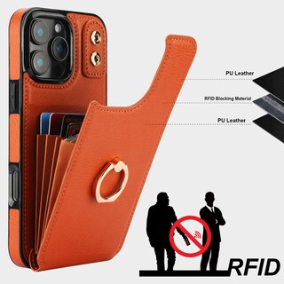 Foto 5 | Foto 5 | Funda Tipo Cartera Con Tarjetero Rfid Para Iphone 16 Pro Max - Venta Internacional.