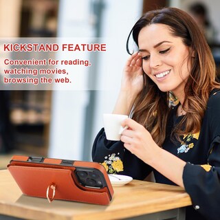 Foto 6 | Foto 6 | Funda Tipo Cartera Con Tarjetero Rfid Para Iphone 16 Pro Max - Venta Internacional.