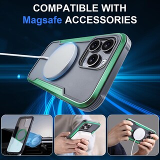 Foto 5 | Foto 5 | Funda De Teléfono Tigowos Para Iphone 15 Pro Con Magsafe Green - Venta Internacional.