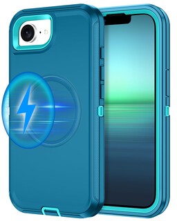 Foto 1 | Foto 1 | Funda I-honva Para Iphone 16e A Prueba De Golpes Cuerpo Entero Turquesa - Venta Internacional.