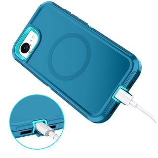 Foto 5 | Foto 5 | Funda I-honva Para Iphone 16e A Prueba De Golpes Cuerpo Entero Turquesa - Venta Internacional.