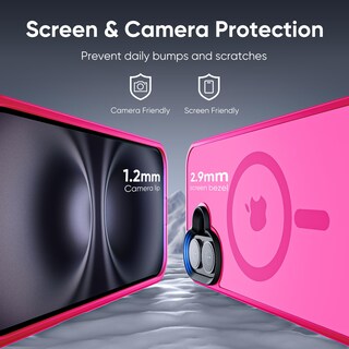 Foto 5 | Foto 5 | Funda Protectora Tigowos Compatible Con Iphone 16 Plus Color Rosa Intenso - Venta Internacional.