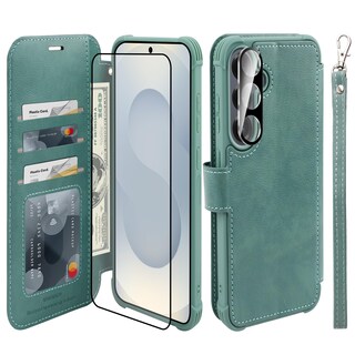 Foto 1 | Foto 1 | Funda Tipo Cartera Vanavagy Para Samsung Galaxy S25+ Con Rfid Color Verde - Venta Internacional.
