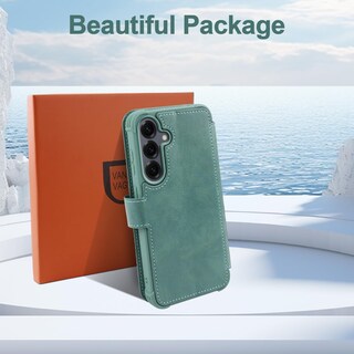 Foto 6 | Foto 6 | Funda Tipo Cartera Vanavagy Para Samsung Galaxy S25+ Con Rfid Color Verde - Venta Internacional.