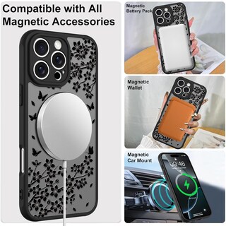 Foto 4 | Foto 4 | Funda Heaofei Cute Para Iphone 16 Pro Con Soporte Y Magsafe - Venta Internacional.