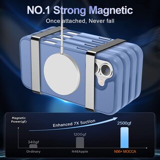 Foto 3 | Foto 3 | Funda Mocca Strong Magnetic Para Iphone 16 6.1 Azul - Venta Internacional.