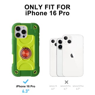 Foto 2 | Foto 2 | Funda De Teléfono Cookiver Para Iphone 16 Pro De 6.3 Pulgadas Con Accesorio - Venta Internacional.