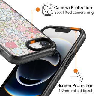 Foto 3 | Foto 3 | Funda De Teléfono Rosarnnah Compatible Con Iphone 16e A Prueba De Golpes - Venta Internacional.