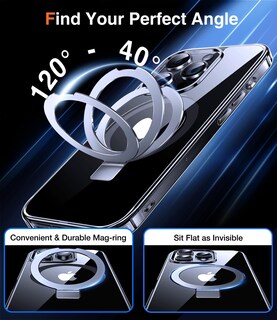 Foto 4 | Foto 4 | Funda Para Teléfono Chicfun Magnética 3 En 1 Con Soporte Para Anillas Y Soporte Para Iphone 16 Pro Max - Venta Internacional.