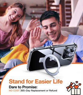 Foto 7 | Foto 7 | Funda Para Teléfono Chicfun Magnética 3 En 1 Con Soporte Para Anillas Y Soporte Para Iphone 16 Pro Max - Venta Internacional.