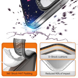 Foto 2 | Foto 2 | Funda Para Teléfono Rosarnnah Compatible Con Iphone 16 6.1 Color Negro - Venta Internacional.