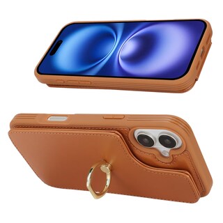 Foto 3 | Foto 3 | Funda Tipo Cartera Lippina Para Iphone 16 De 6 1 Pulgadas Color Marrón - Venta Internacional.